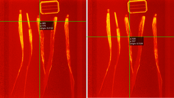 小麦叶片NDVI指数热力图