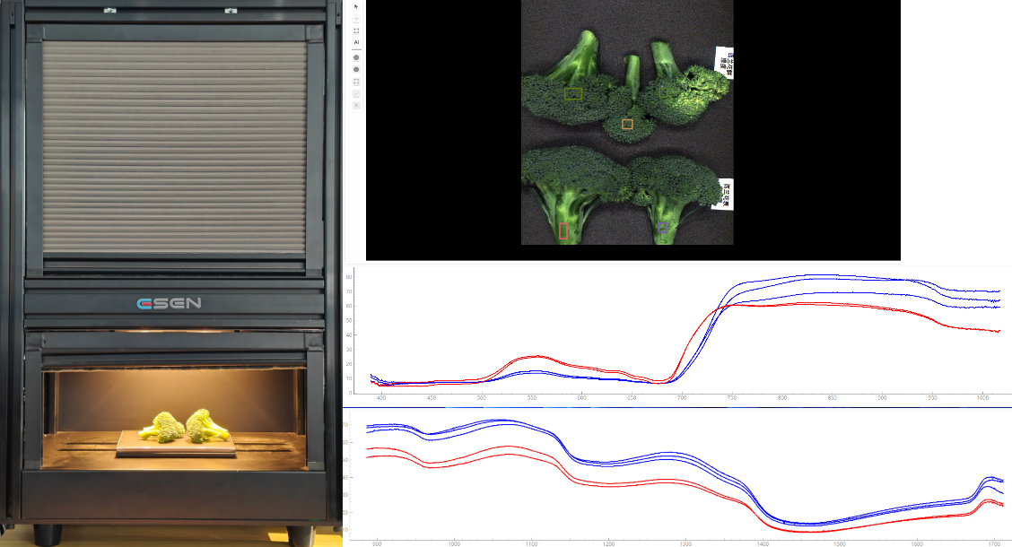 采集西兰花高光谱数据