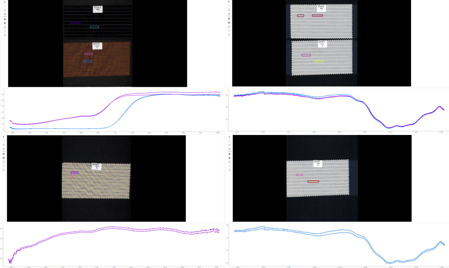 采集布料HT2337高光谱数据